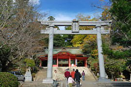 参道の上の鳥居